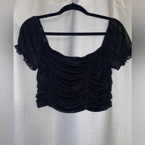 Black H & M crop top